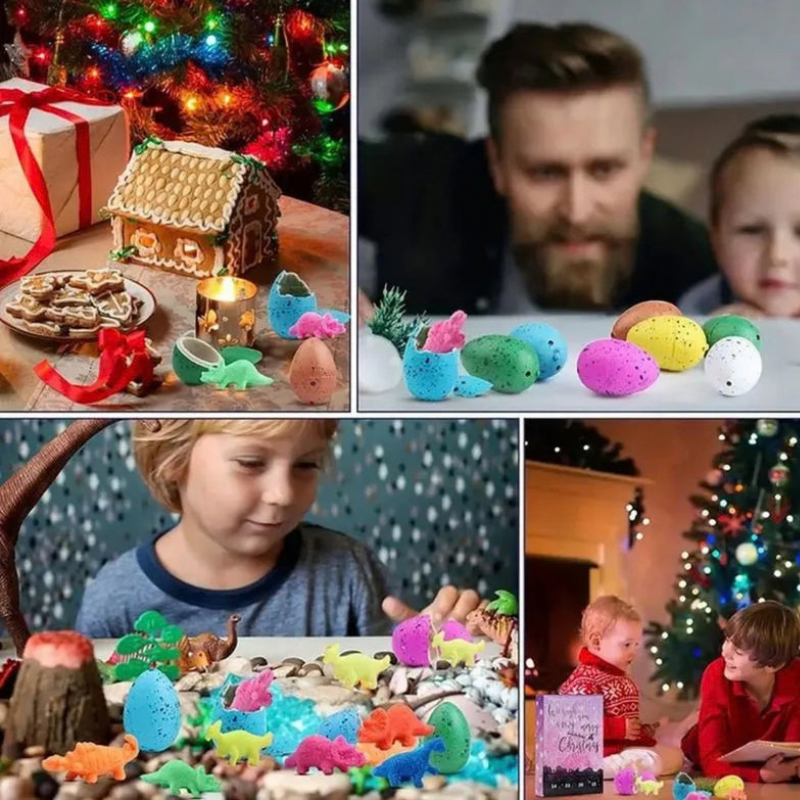 Rexmas - Dinoszaurusz adventi naptár 24 figurával és játszószőnyeggel
