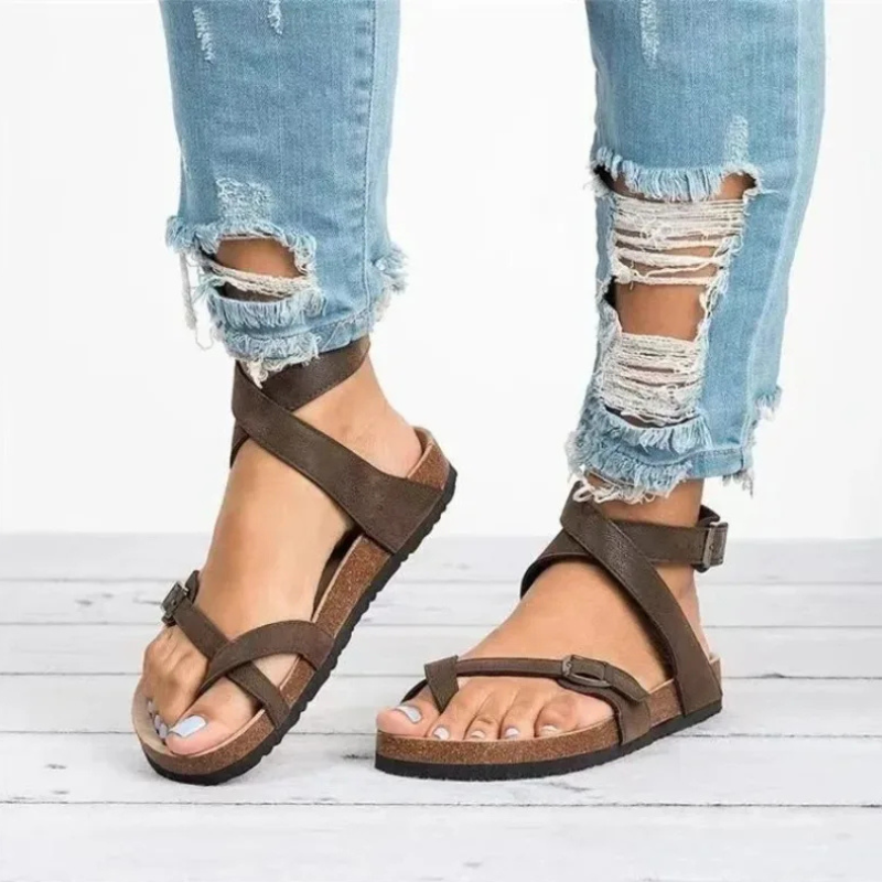 Adjustable Strap Flat Sandals
