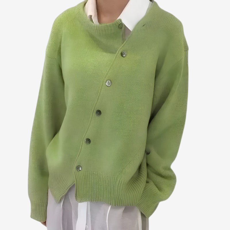 Chic Oversized Button-Up Cardigan for Women