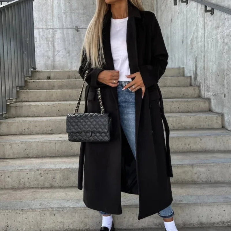 Women’s Belted Long Trench Coat