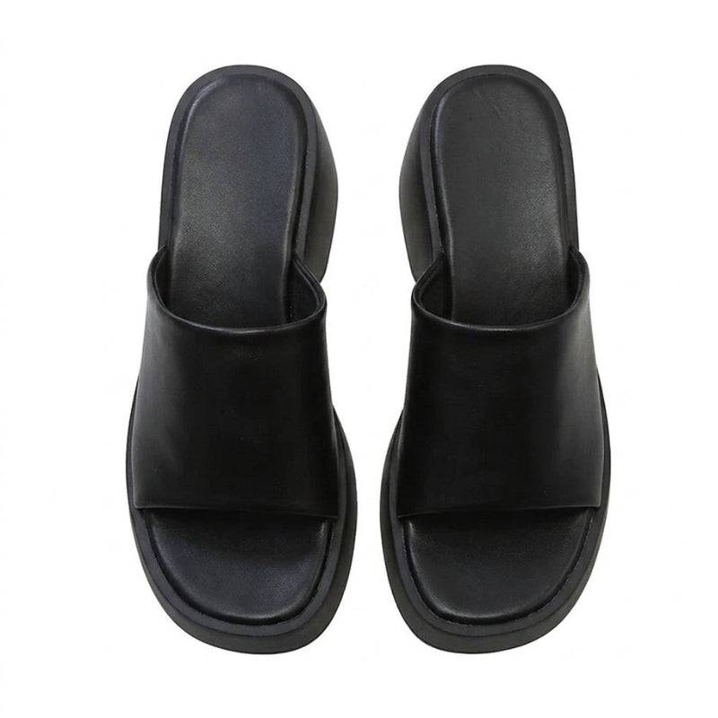 Women's Wedge Heel Sandals with Slip On Design