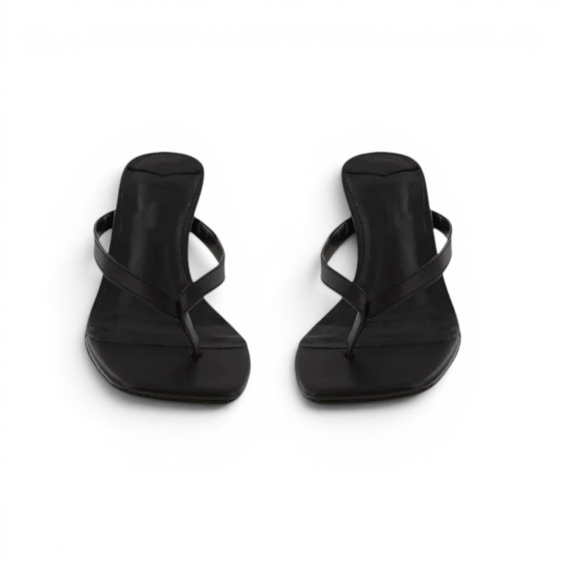 Women's High Heel Thong Sandals with Non Slip Sole