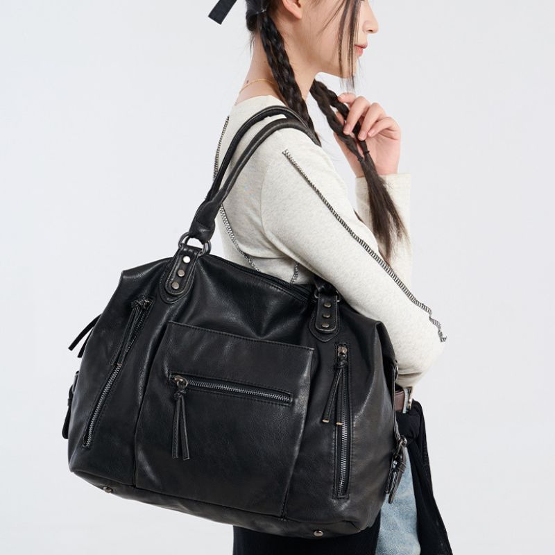 Women’s Multi-Zip Shoulder Bag