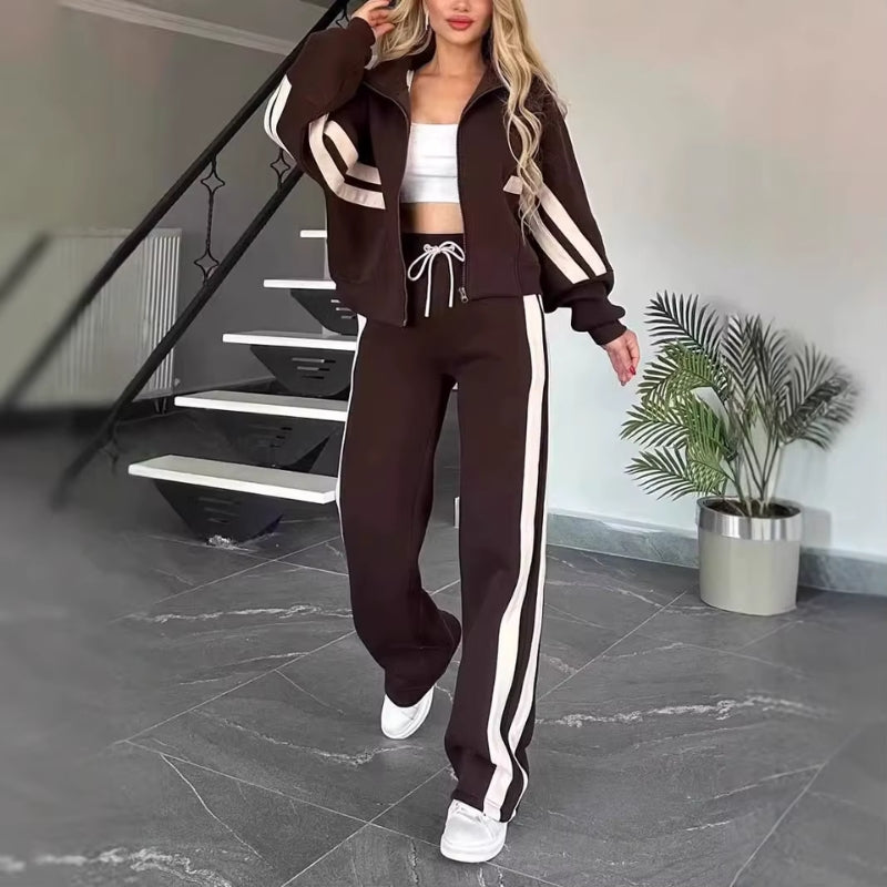 Women’s Two Piece Zip Jacket and Pants Set