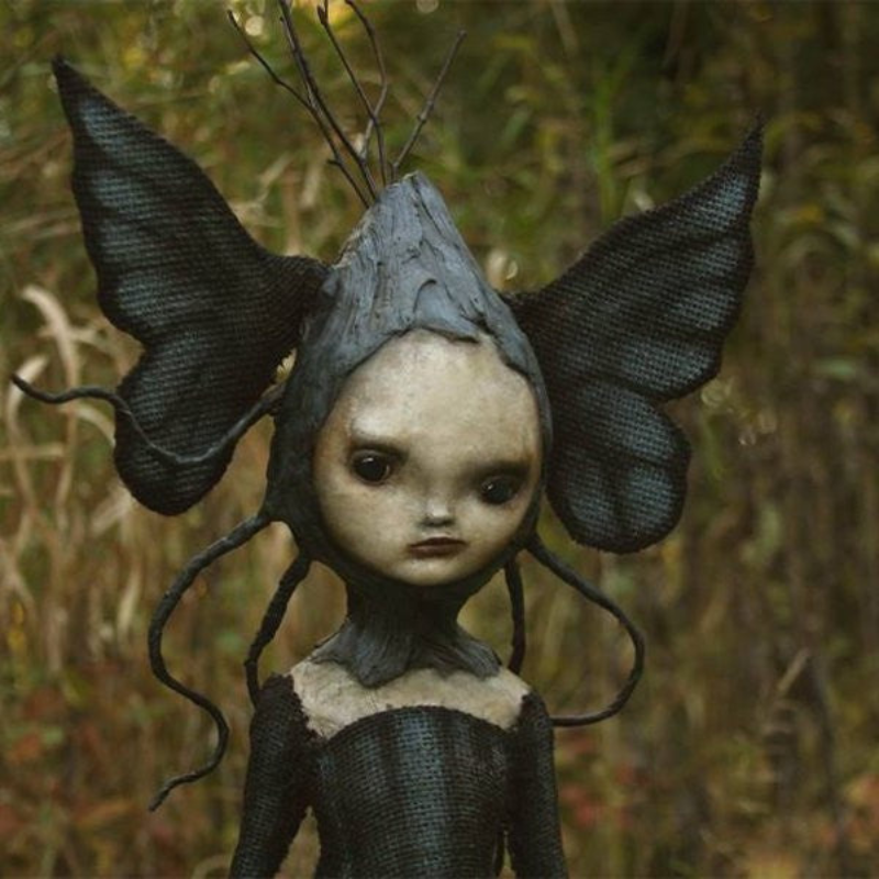 Gothic Witch Decor Figurine for Halloween