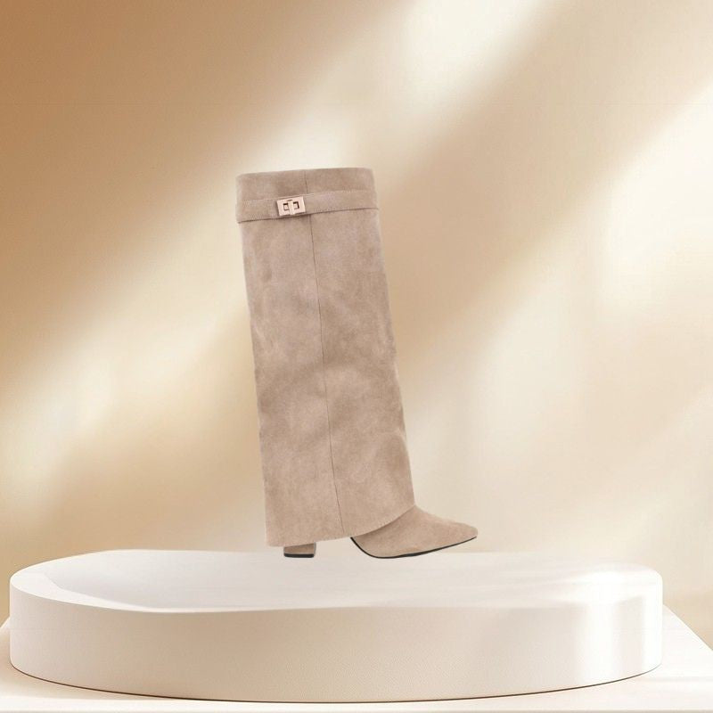 Knee High Square Heel Boots
