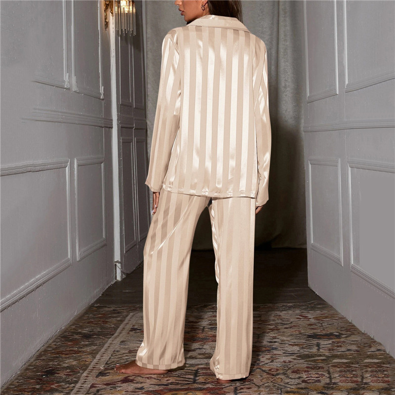Long Sleeve Button Pyjama Set