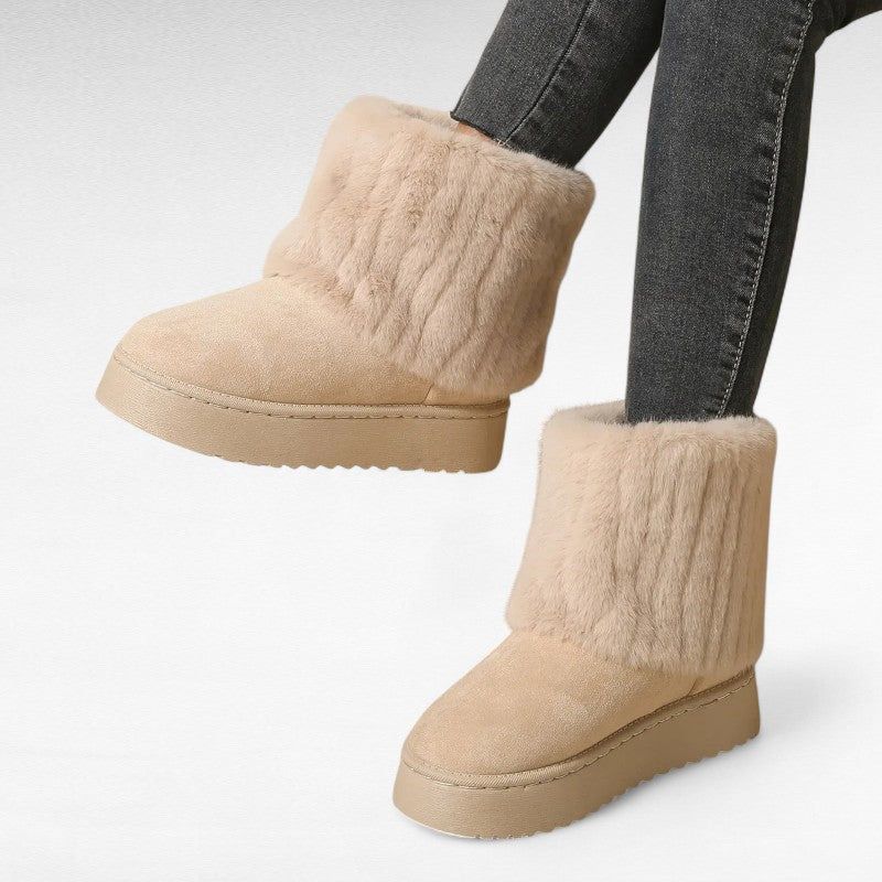 Striped Ankle Boots