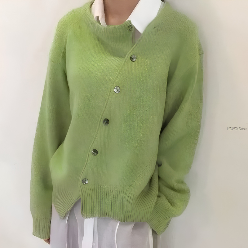 Chic Oversized Button-Up Cardigan for Women