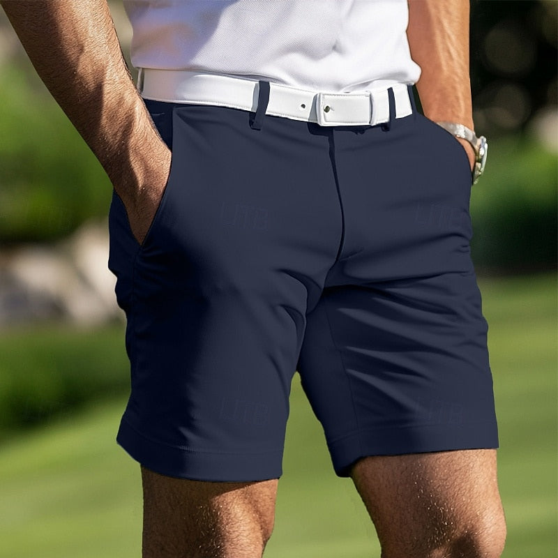 Men's Classic Casual Shorts with Zipper Fly