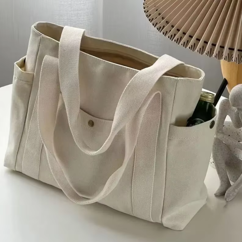 Multi Compartment Structured Tote Bag