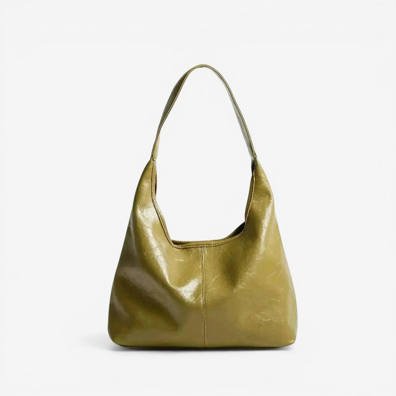 Compact Shoulder Bag with Zip Pocket