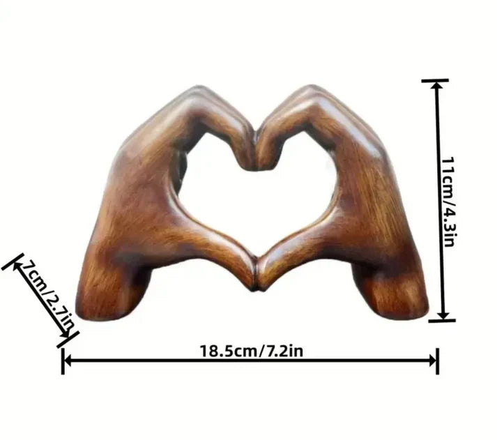 HeartGlow Handcrafted Love Symbol – Decorative Heart Sculpture for Home and Gifting