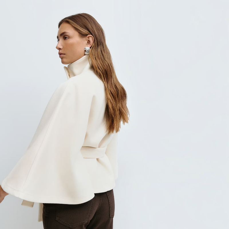 Elegant Flare Sleeve Overcoat for Women