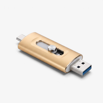 Databrace - 3 az 1-ben USB flash meghajtó USB 3.0 és Type-C csatlakozókkal