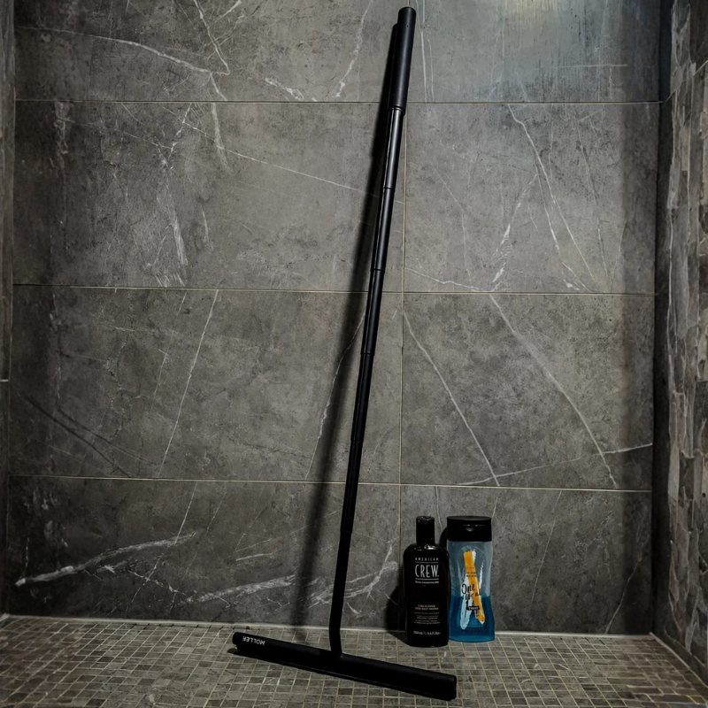 Mopvera - Telescopic Floor Squeegee with Flexible Rubber Blade