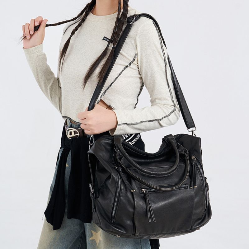Women’s Multi-Zip Shoulder Bag