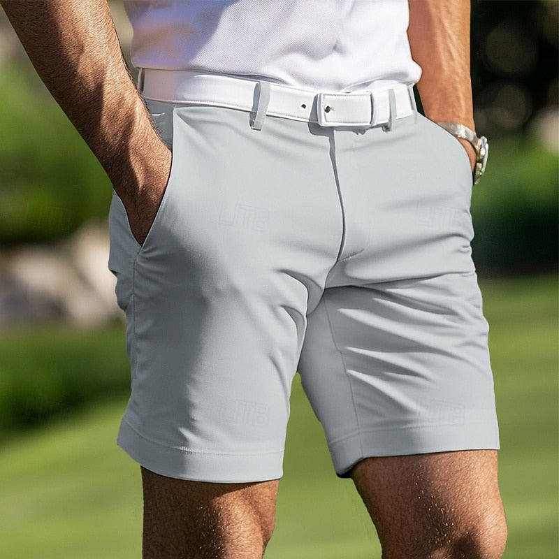 Men's Classic Casual Shorts with Zipper Fly
