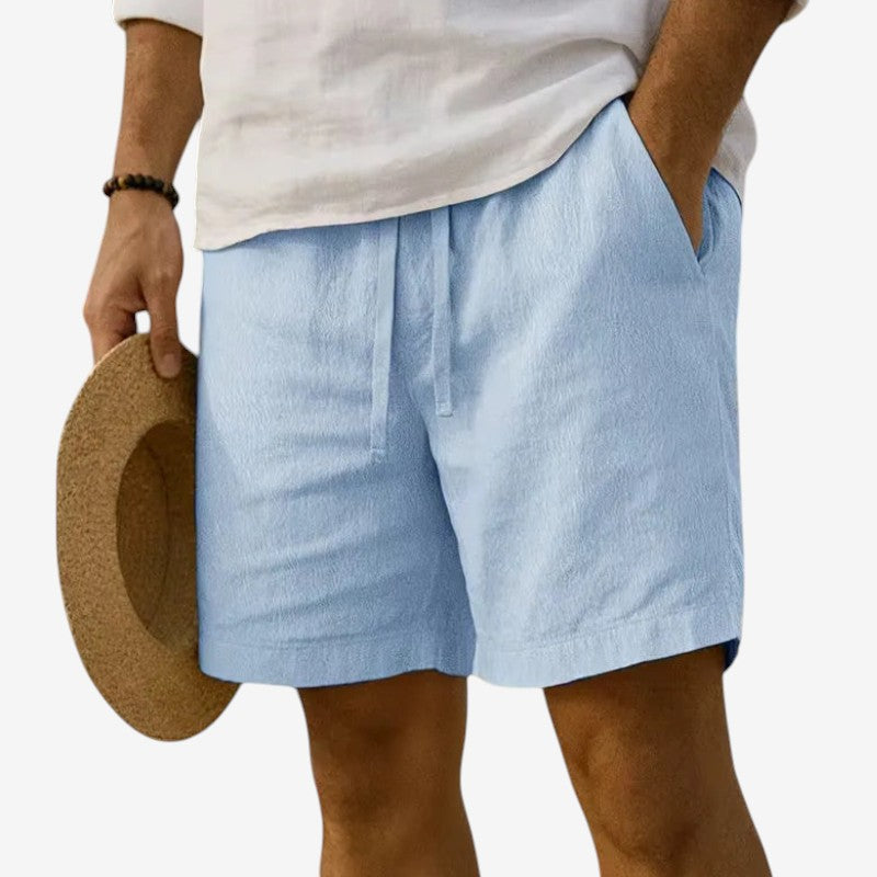 Men's Casual Drawstring Shorts with Elastic Waistband
