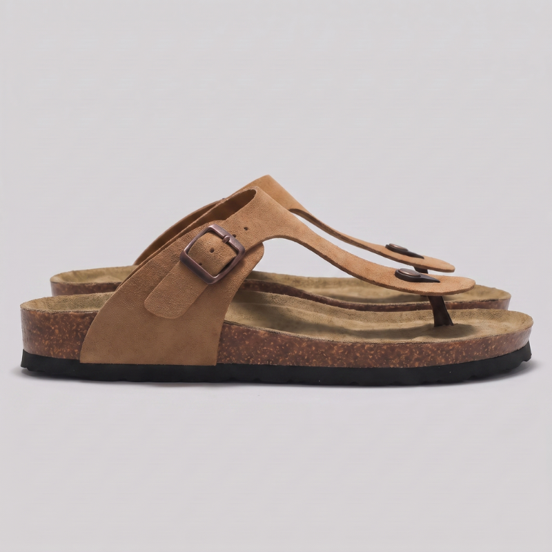 Men's T-Strap Casual Flat Slippers