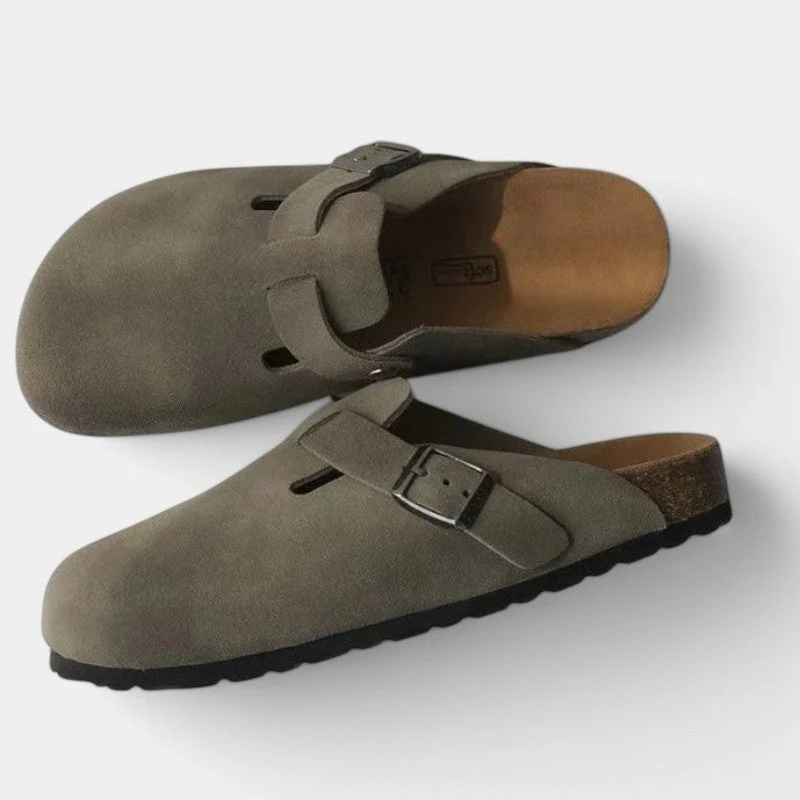 Adjustable Buckle Clogs with Round Toe