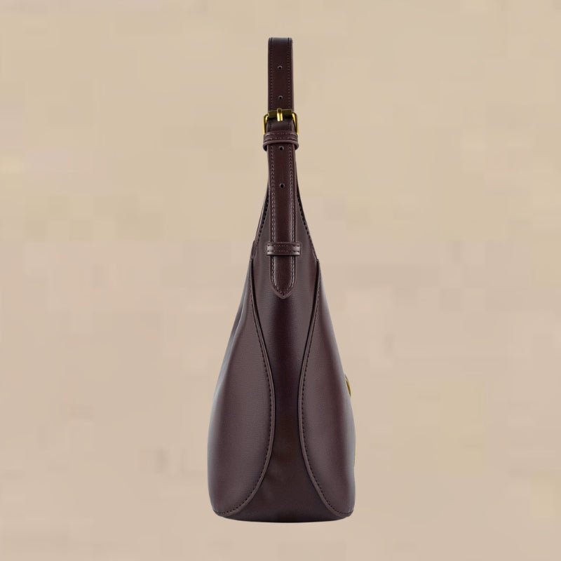 Buckle Closure Large Capacity Handbag