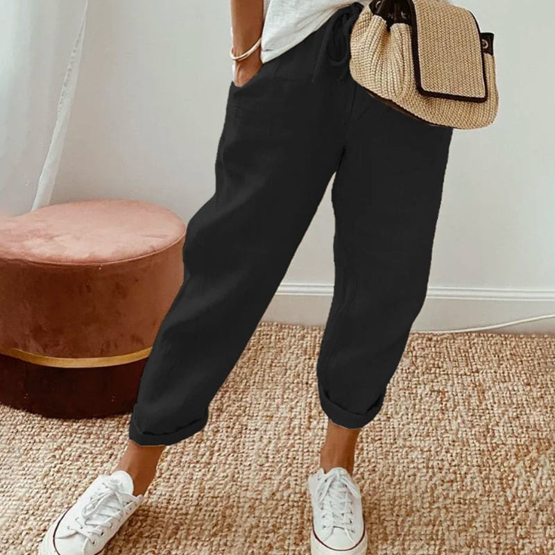 Women's Striped Loose Trousers