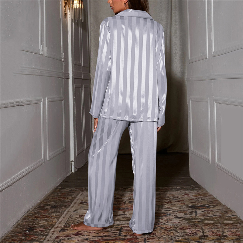 Long Sleeve Button Pyjama Set