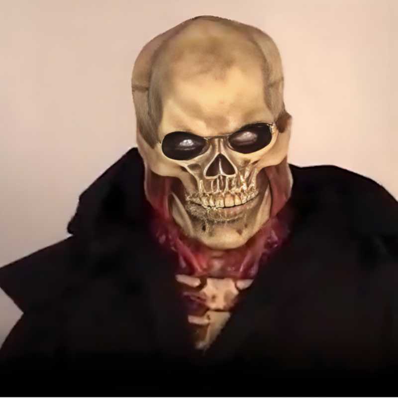 Halloween Skull Mask with Blood Effect