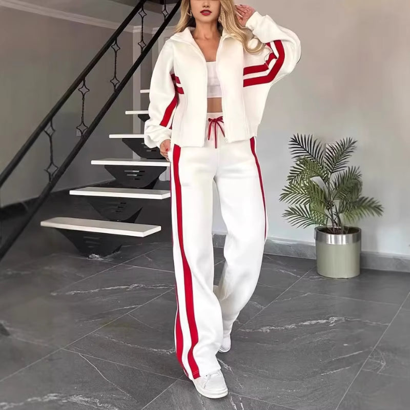 Women’s Two Piece Zip Jacket and Pants Set