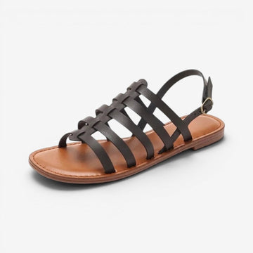 Women's Flat Shoes with Buckle Strap and Non Slip Sole