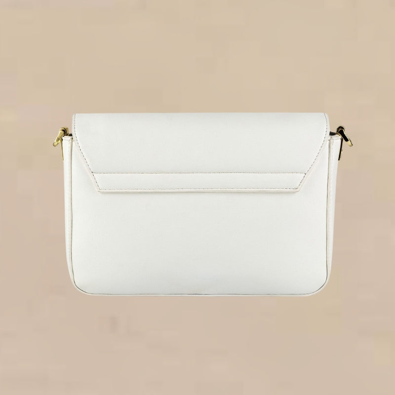 Structured Buckle Strap Crossbody Bag