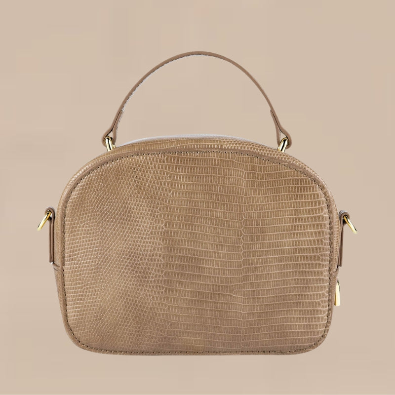 Structured Handbag with Adjustable Strap
