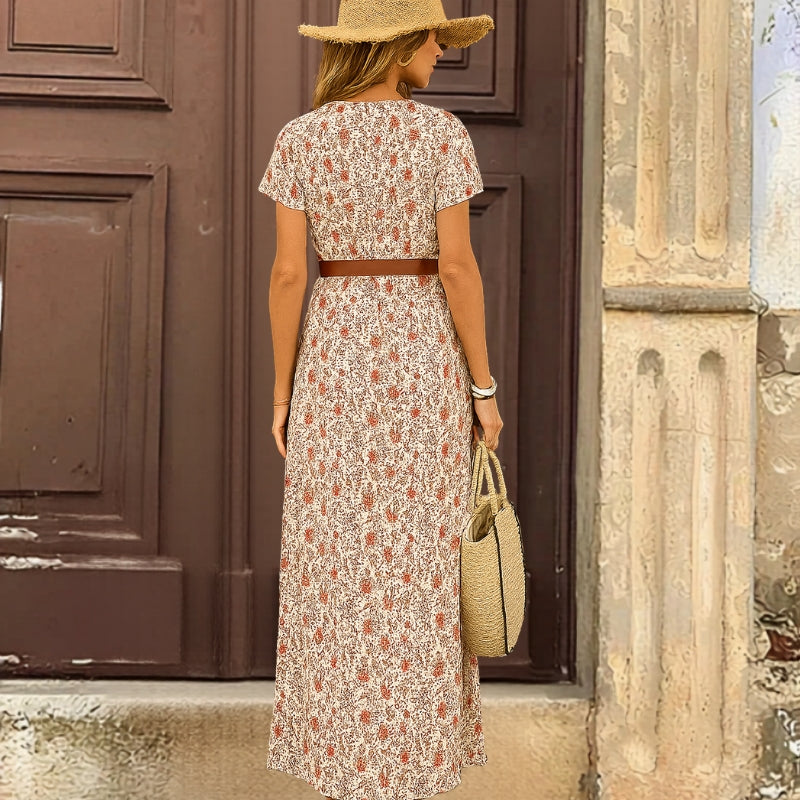 Women's Floral Short Sleeve Dress