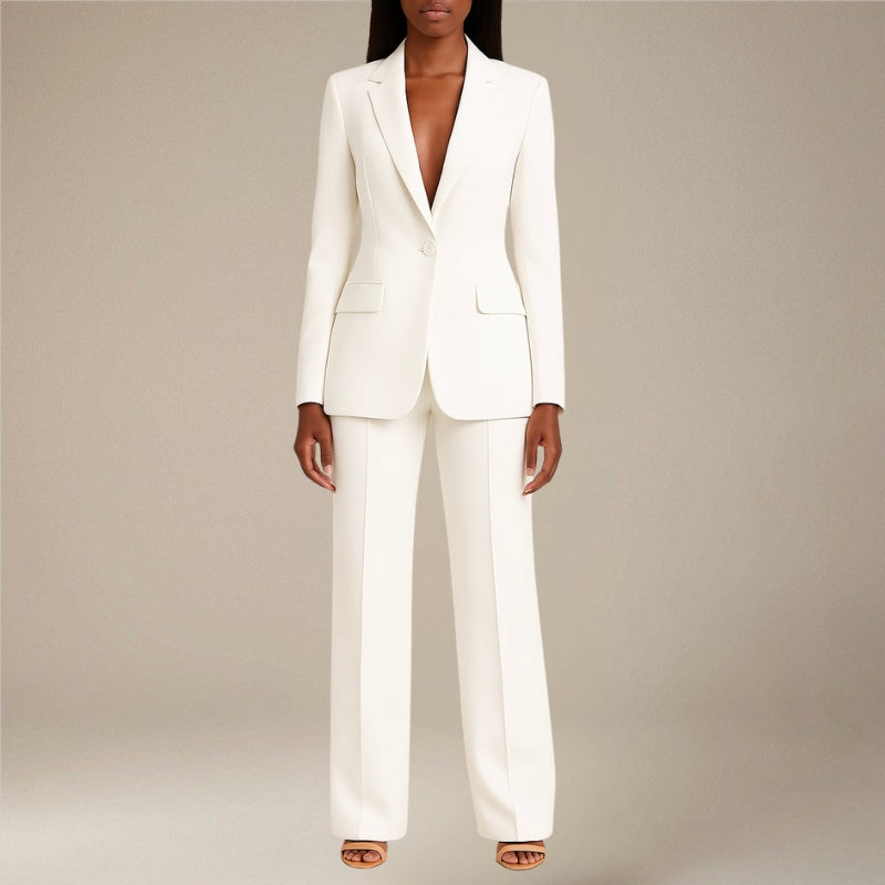 Tailored Blazer and Slim Pants Set