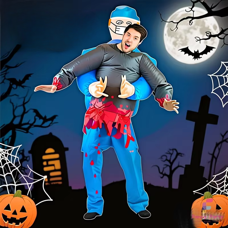 Inflatable Surgeon Costume with Ghost Prop
