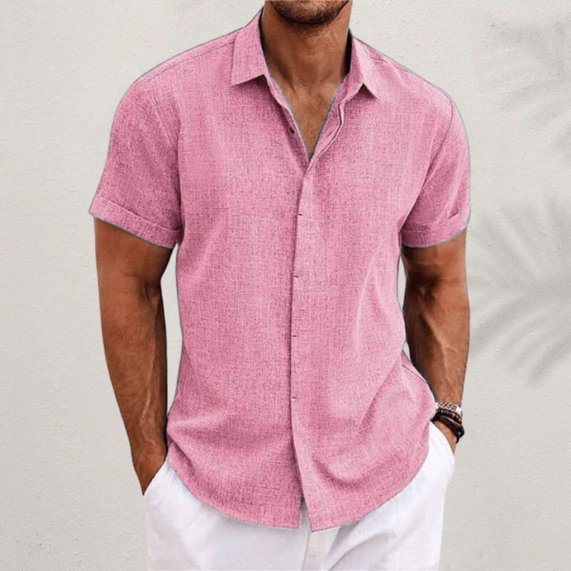 Men's Short Sleeve Button-Down Shirt