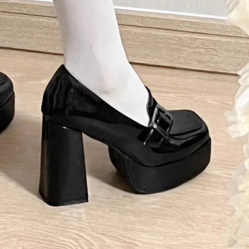 Women’s Wedge Heel Shoes with Buckle
