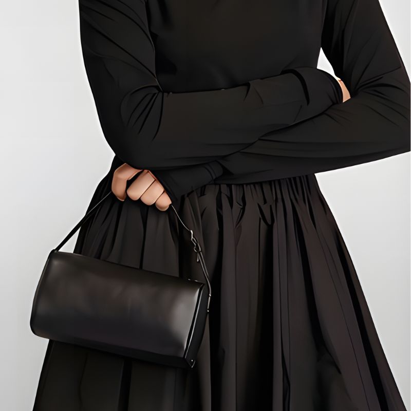 Compact Zip Shoulder Bag
