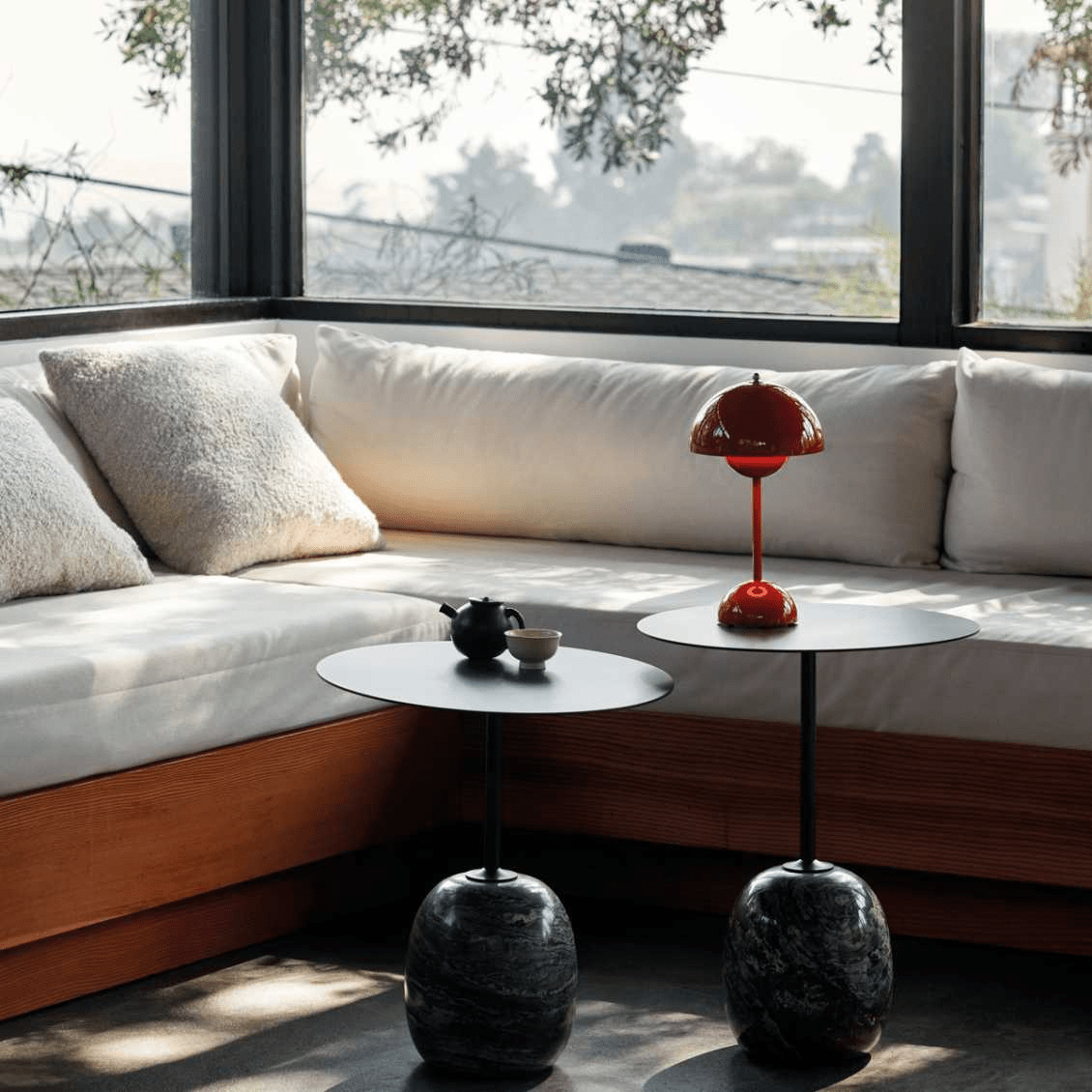Lunarglo | LED Lamp Modern Sleek Design with Soft Ambient Glow | Energy-Efficient LED Lighting for Cozy, Inviting Atmosphere | Versatile Placement for Nightstand, Living Room or Office