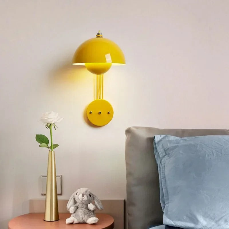 LumiShroom - Wall Light Mushroom-Inspired Design with Soft Ambient Glow | Elegant Minimalist Accent for Bedroom, Hallway, or Cozy Corner | Whimsical Decorative Lighting for Modern Interiors
