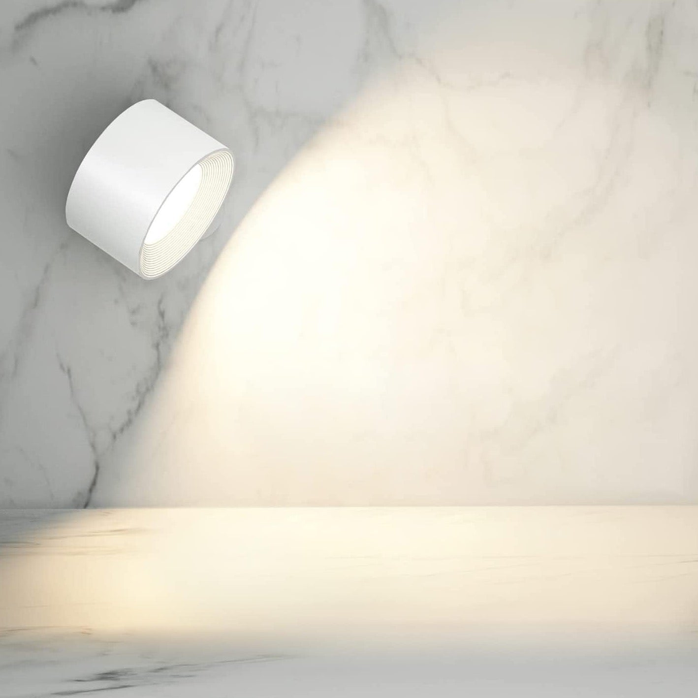 Wireless Wall Lamp - Tool-Free Stick-On Installation & Portable Use | Bright Energy-Saving LED Light | Modern Accent for Bedroom, Hallway or Night Lamp