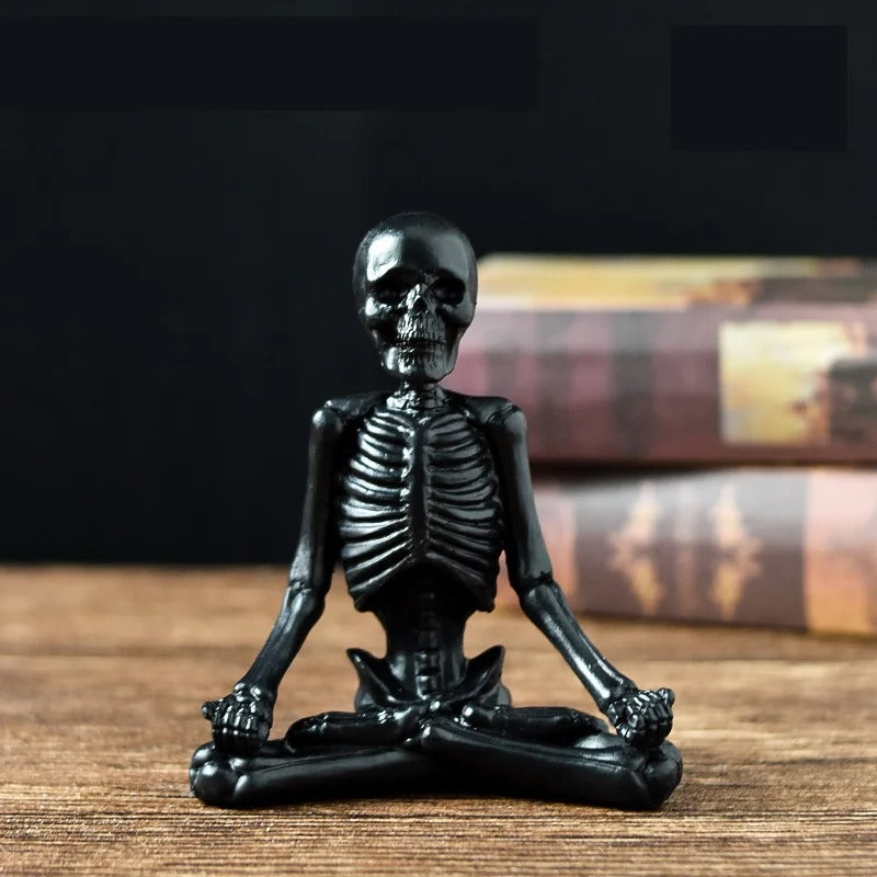 Spooky Skeleton Resin Figurine for Halloween