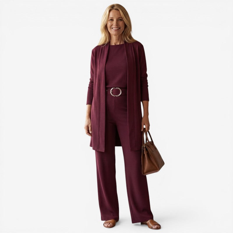 Women's 3-Piece Cardigan and Pants Set