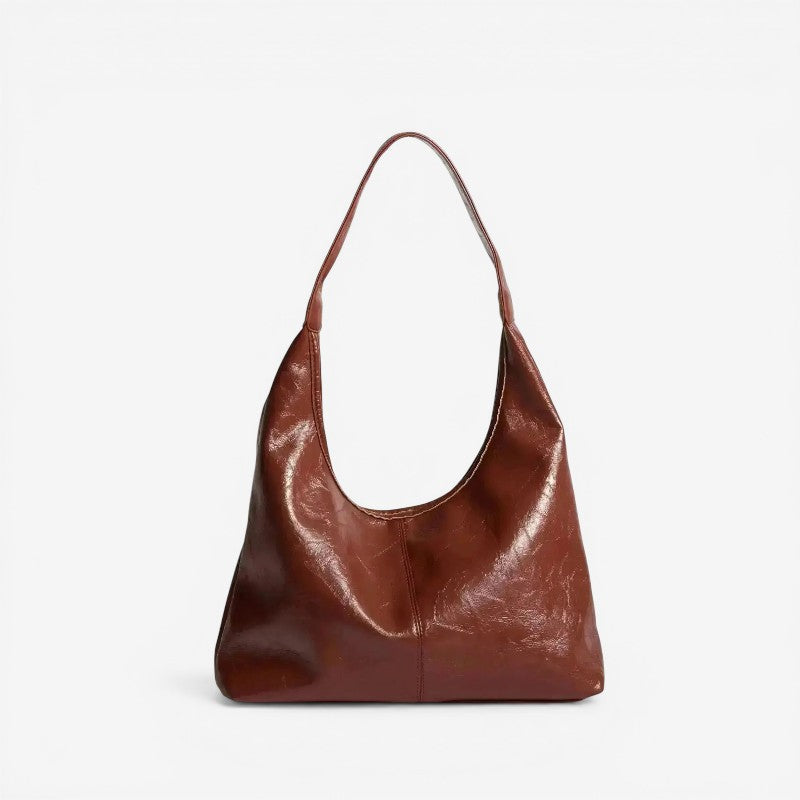 Compact Shoulder Bag with Zip Pocket