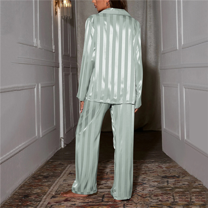 Long Sleeve Button Pyjama Set