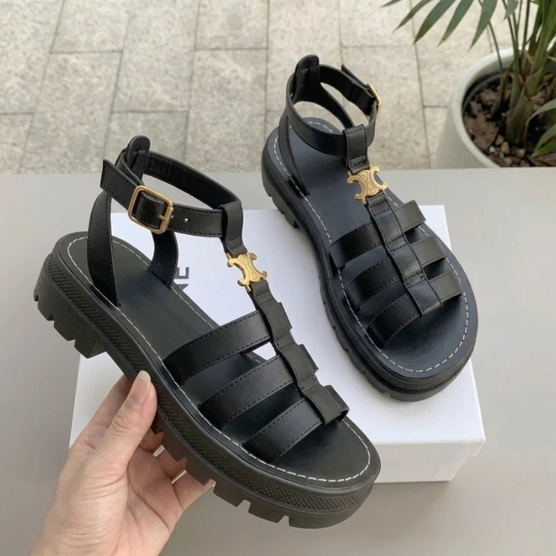 Women's Gladiator Sandals with Adjustable Ankle Strap