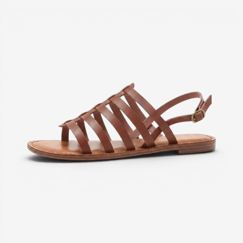 Women's Flat Shoes with Buckle Strap and Non Slip Sole