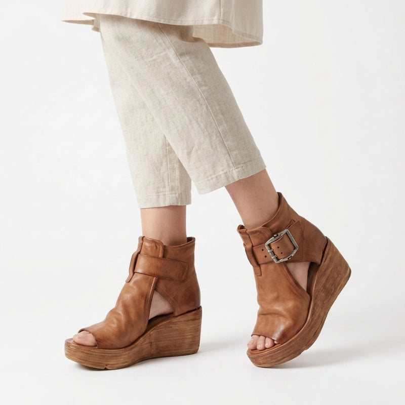 Women's Chunky Heel Sandals with Adjustable Buckle Straps