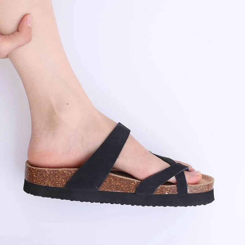 Double Strap Slide Sandals
